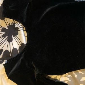 American Apparel velvet crop top